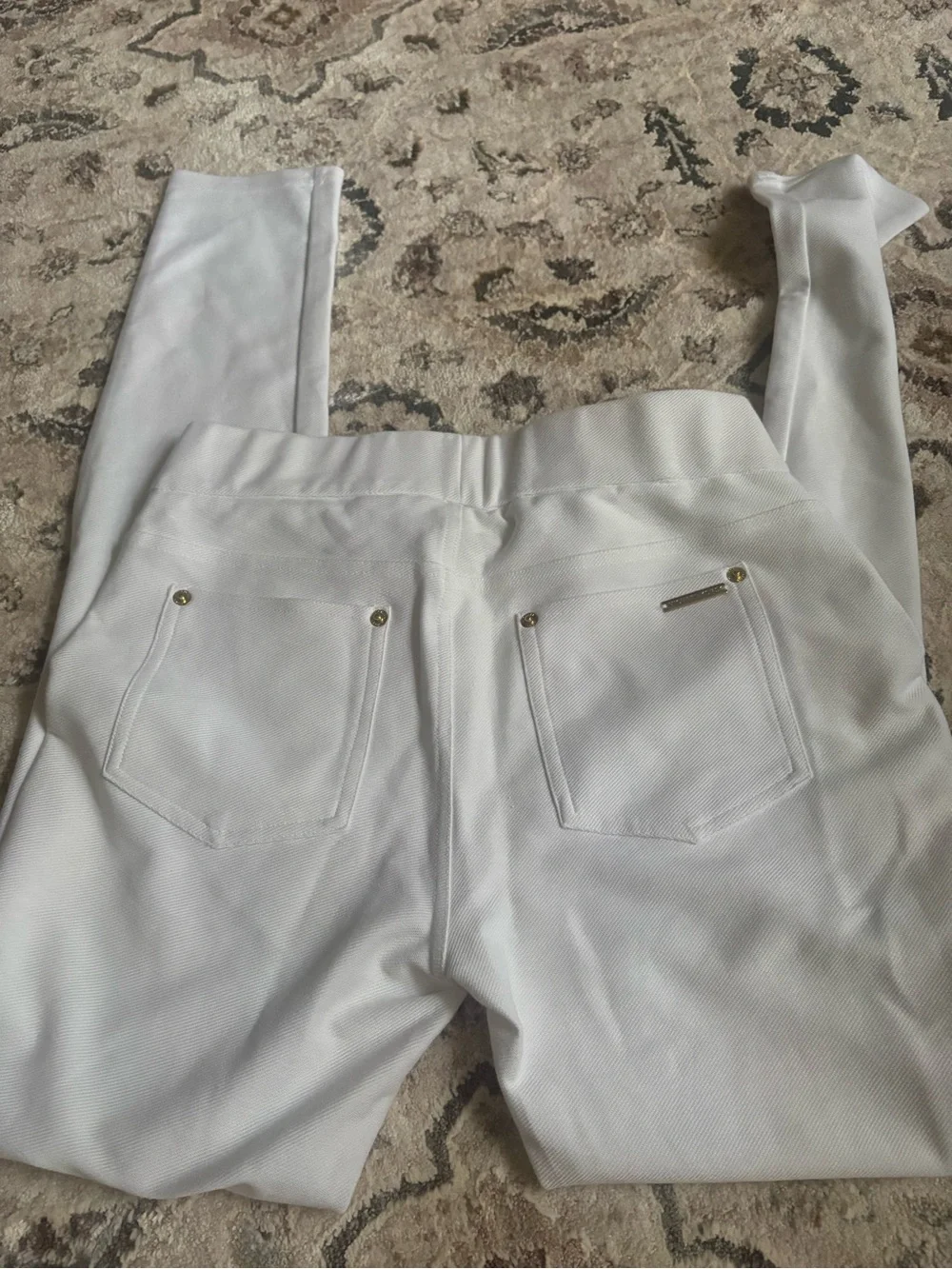 Michael Kors White Stretch Pants
